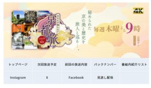 あなたの知らない京都旅　カレンダー　視聴者プレゼント　応募方法